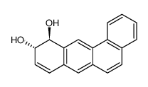 trans-10,11-dihydroxy-10,11-dihydrobenz[a]anthracene结构式