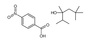 4-nitrobenzoic acid,2,3,5,5-tetramethylhexan-3-ol结构式