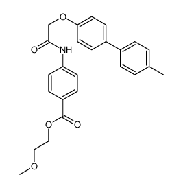 2-methoxyethyl 4-[[2-[4-(4-methylphenyl)phenoxy]acetyl]amino]benzoate结构式
