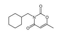3-cyclohexylmethyl-6-methyl-[1,3]oxazine-2,4-dione结构式