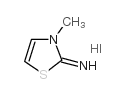 3-甲基-1,3-噻唑-2(3h)-脒盐酸盐结构式