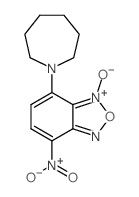 2,1,3-Benzoxadiazole,4-(hexahydro-1H-azepin-1-yl)-7-nitro-, 3-oxide Structure
