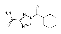1-(cyclohexanecarbonyl)-1,2,4-triazole-3-carboxamide结构式