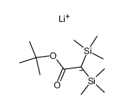 Lithium enolate of t-butyl-bistrimethylsilylacetate结构式