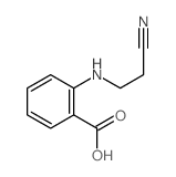 2-[(2-氰基乙基)氨基]苯甲酸结构式