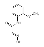 2-羟基亚氨基-N-(2-甲氧基苯基)-乙酰胺结构式