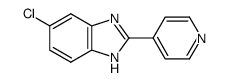 6-chloro-2-(pyridin-4-yl)-1H-benzo[d]imidazole Structure