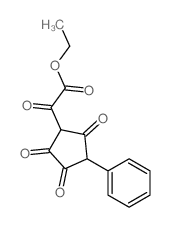 ethyl 2-oxo-2-(2,3,5-trioxo-4-phenyl-cyclopentyl)acetate结构式