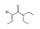 N,N-Diethyl-2-bromo-2-butenamide结构式