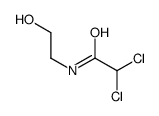 2,2-dichloro-N-(2-hydroxyethyl)acetamide结构式