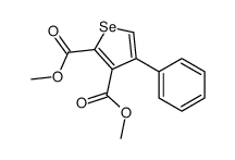 dimethyl 4-phenylselenophene-2,3-dicarboxylate Structure