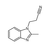 1H-Benzimidazole-1-propanenitrile,2-methyl-(9CI) Structure