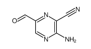 Pyrazinecarbonitrile, 3-amino-6-formyl- (9CI)结构式