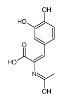 2-乙酰氨基-3-(3,4-二羟基苯基)-丙烯酸结构式