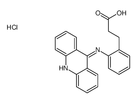 3-[2-(acridin-9-ylamino)phenyl]propanoic acid,hydrochloride Structure
