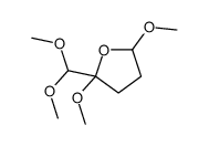 2-(dimethoxymethyl)tetrahydro-2,5-dimethoxyfuran结构式