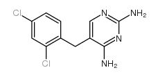 2,4-二氨基-5-(2,4-二氯苄基)嘧啶结构式