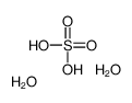 Sulfuric acid dihydrate Structure