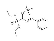 diethyl 1-trimethylsilyloxy 3-phenyl 2-propenyl phosphonate Structure