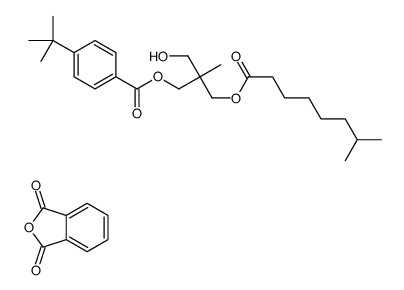 1,3-异苯并呋喃二酮与2-(羟甲基)-2-甲基-1,3-丙二醇、苯甲酸-4-(1,1-二甲基乙基)酯的聚合物的异壬酸酯结构式