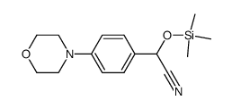 2-(4-morpholinophenyl)-2-trimethylsilyloxy-ethanenitrile Structure