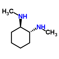 (1|R|,2|R|)-(-)-N,N'-二甲基环己烷-1,2-二胺结构式