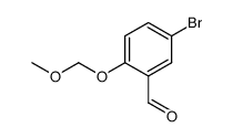 5-溴-2-(甲氧基甲氧基)苯甲醛结构式
