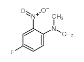N,N-二甲基-4-氟-2-硝基苯胺结构式