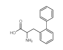 2-amino-3-(2-phenylphenyl)propanoic acid结构式
