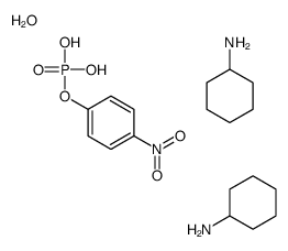 4-Nitrophenyl phosphate,bis(cyclohexylammonium) salt hydrate Structure