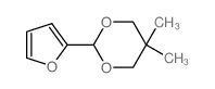 2-(2-furyl)-5,5-dimethyl-1,3-dioxane Structure