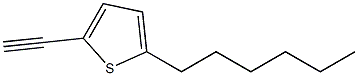 2-ethynyl-5-hexylthiophene Structure