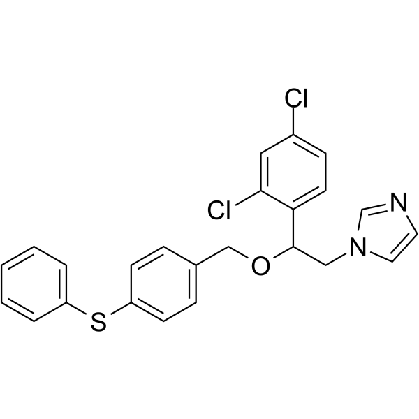 1-[2-(2,4-Dichlorophenyl)-2-[[4-(phenylthio)phenyl]methoxy]ethyl]-1H-imidazole Structure