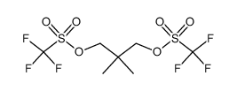 2,2-dimethylpropane-1,3-diyl bis(trifluoromethanesulfonate)结构式