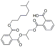 2,2'-[(1-Methyl-1,2-ethanediyl)bis(oxycarbonyl)]bis(benzoic acid 6-methylheptyl) ester结构式