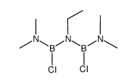 1-chloro-N-(chloro(dimethylamino)boranyl)-N-ethyl-N',N'-dimethylboranediamine Structure