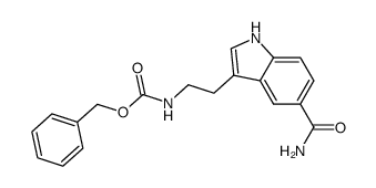 benzyl (2-(5-carbamoyl-1H-indol-3-yl)ethyl)carbamate Structure