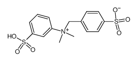 N,N-dimethyl-3-sulfo-N-(4-sulfo-benzyl)-anilinium betaine结构式