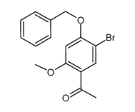1-(4-benzyloxy-5-bromo-2-methoxy-phenyl)-ethanone Structure