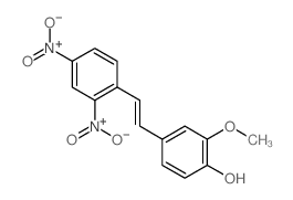 4-[2-(2,4-dinitrophenyl)ethenyl]-2-methoxy-phenol structure
