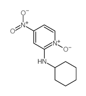 N-cyclohexyl-4-nitro-1-oxo-6H-pyridin-6-amine结构式