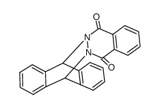 5,14-dihydro-5,14-o-benzeno-phthalazino[2,3-b]phthalazine-7,12-dione结构式