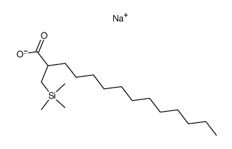 sodium 2-((trimethylsilyl)methyl)tetradecanoate Structure