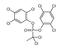 1,2,4-trichloro-5-[1,1-dichloroethyl-(2,4,5-trichlorophenoxy)phosphoryl]oxybenzene Structure