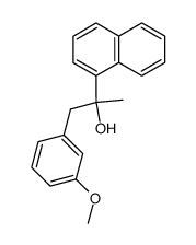1-(3-methoxyphenyl)-2-(naphthalen-1-yl)propan-2-ol Structure