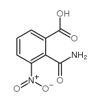 2-氨基甲酰基-3-硝基苯甲酸结构式