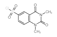 1,3-二甲基-2,4-二氧代-1,2,3,4-四氢-喹唑啉-6-磺酰氯结构式