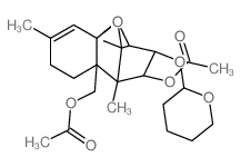 12,13-epoxytrichothec-9-ene-3α,4β,15-triol 4β,15-diacetate 3α-tetrahydropyranyl acetal结构式