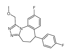 9-fluoro-6-(4-fluorophenyl)-1-(methoxymethyl)-5,6-dihydro-4H-[1,2,4]triazolo[4,3-a][1]benzazepine结构式