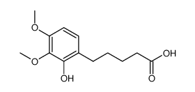 5-(3,4-dimethoxy-2-hydoxyphenyl)valeric acid Structure